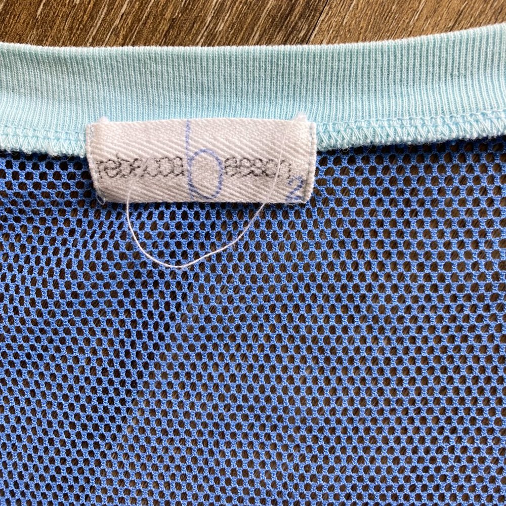 Rebecca Beeson Size 2 Mesh Netted Beautiful Blue … - image 4